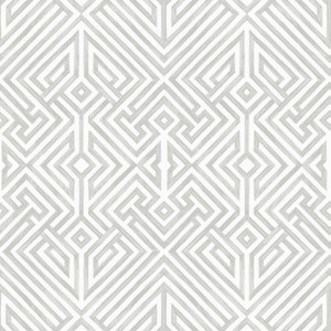Fine Decor Middleton Geometric Maze Key Light Gray Wallpaper FD26849